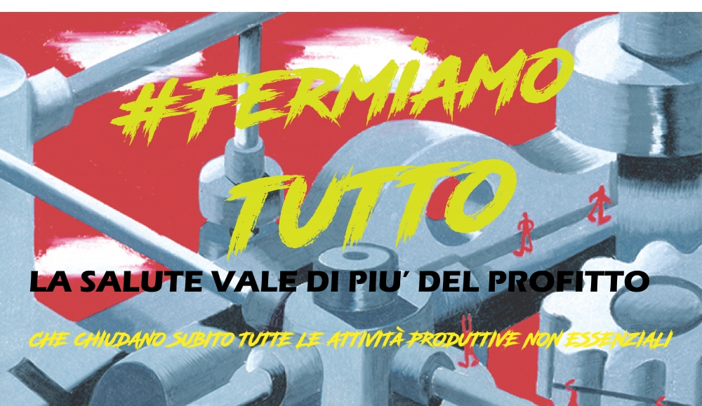 Rilancio della lettera aperta del 21 Marzo 2020, proposta dall’associazione laudato sì, per bloccare tutte le attività non essenziali.